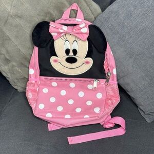 Disney Parks Girls Authentic Minnie Mouse Small Backpack